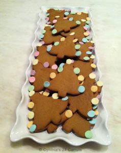 gingerbread christmas tree cookies